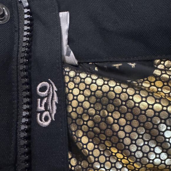 Columbia Jacket Sz XL Black Omni-Heat Infinity 650 Down Puffer Coat Winter Gold - Picture 6 of 13